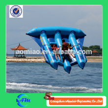 Crazy water game inflatable banana boat/ flying fish boat good qualtiy inflatable flying fish for sale